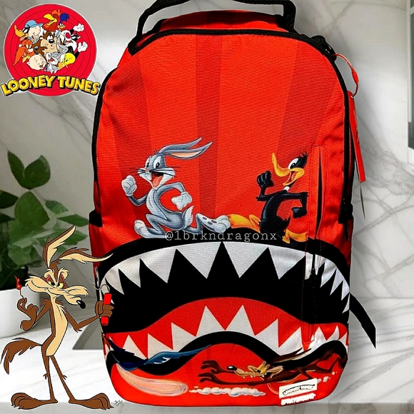 Sprayground Looney Tunes Backpack Bugs Daffy Roadrunner Tweetie Sylvester Taz - Picture 2 of 16